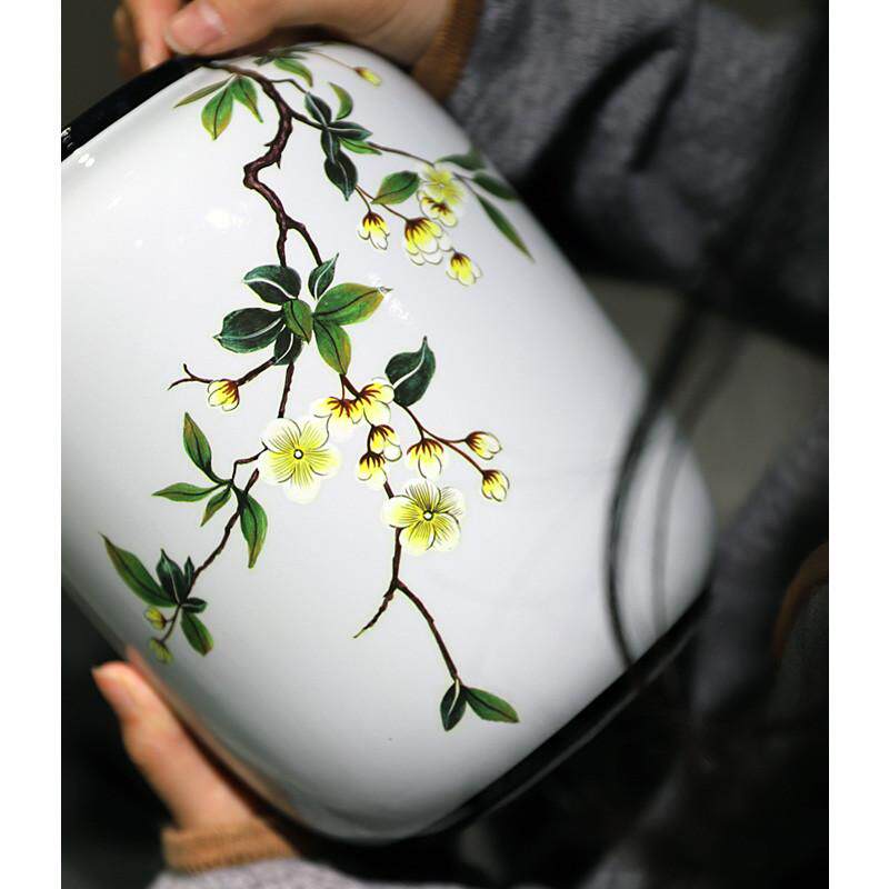 芙菡居品“青影”平安乔迁送礼客厅餐桌玄关摆件新中式陶瓷花瓶