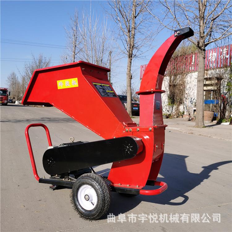 电动柴油立式碎枝机 移动树枝粉碎机 物业绿化枝条打碎机