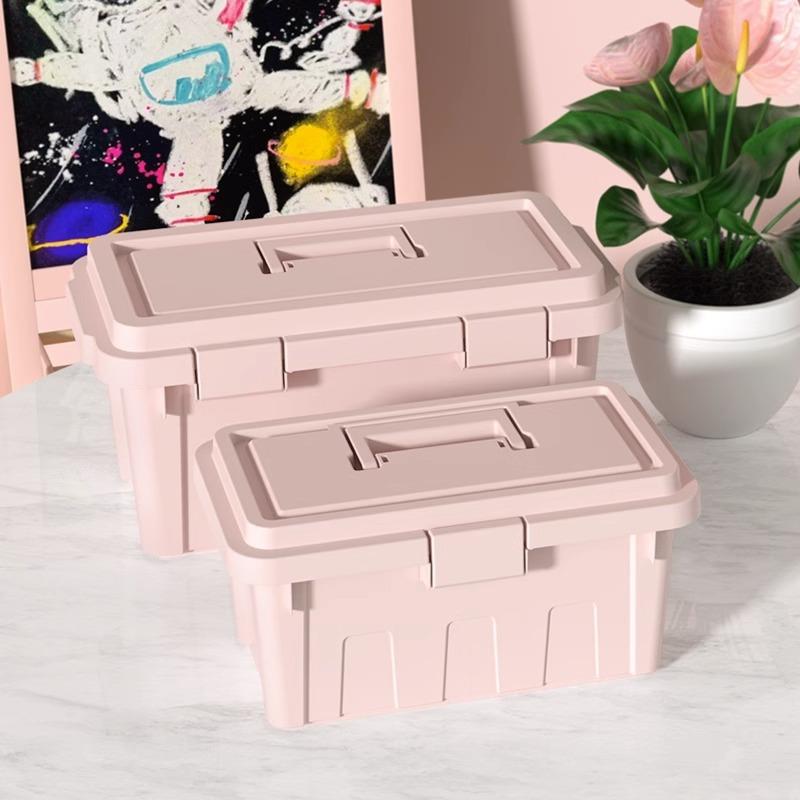 ∂美术生工具箱家用小学生画画收纳盒画具箱国画多功能收纳手提盒