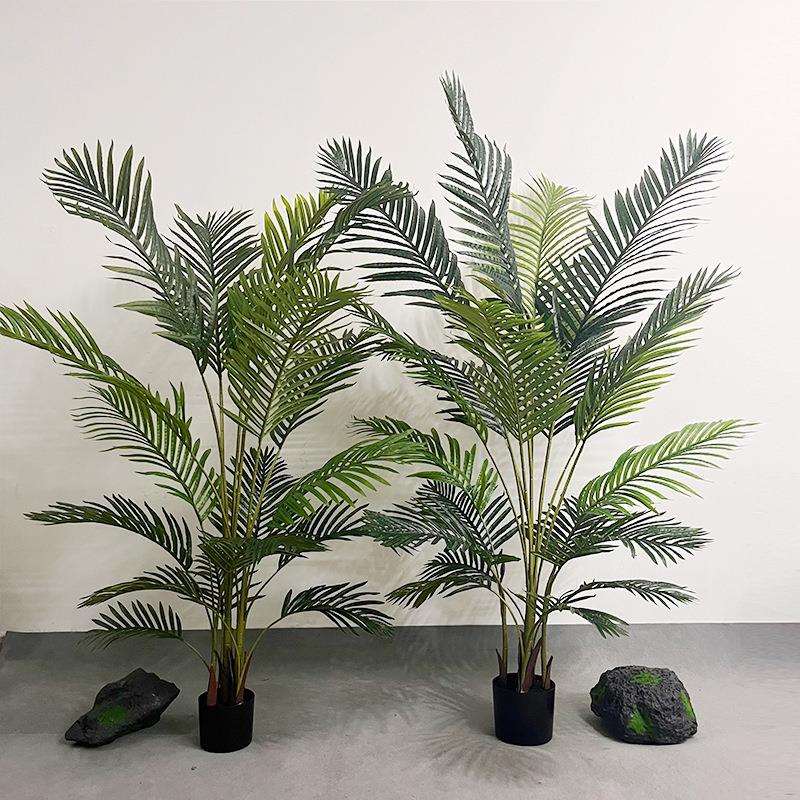 外贸可拆装仿真绿植凤尾葵树亚马逊散尾葵树大型落地装饰绿植摆件