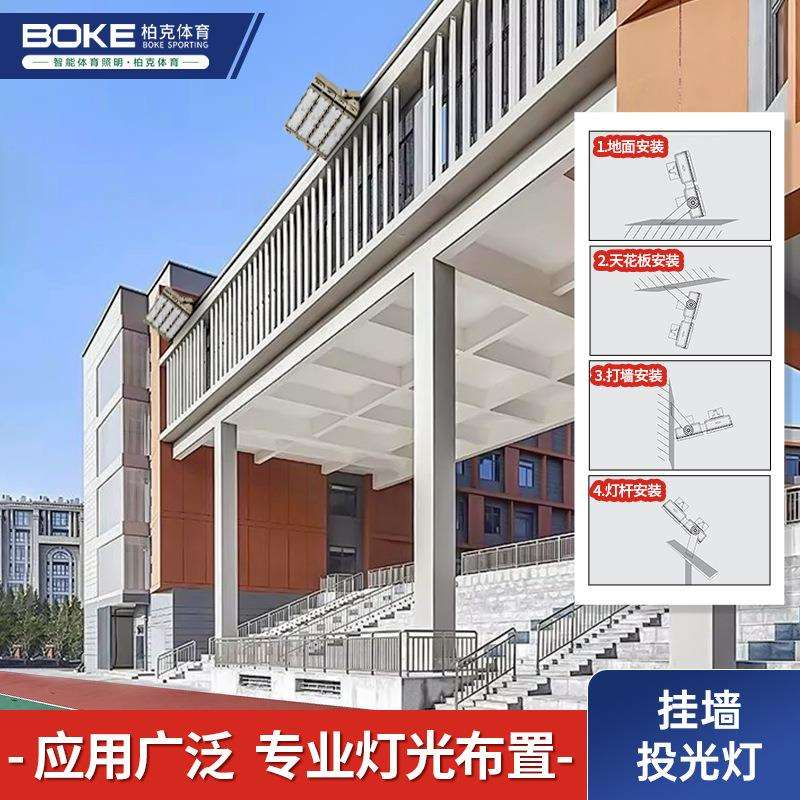 挂墙投光灯模组灯大功率led防水高杆灯体育篮球场灯户外球场灯具