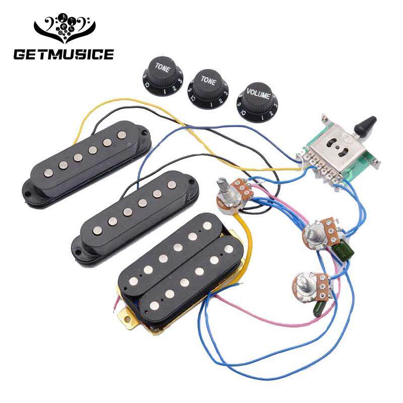 电吉他单单双拾音器全套线路带拾音器电位器 ST电吉他集成线路