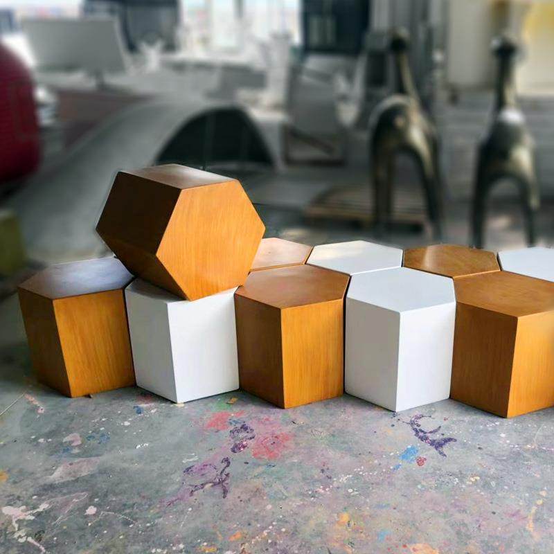 玻璃钢六边形坐椅创意设计师时尚家具组合商场幼儿园等候区休闲凳,电子元器件市场,集成电路（IC）,淘宝优惠券,粉丝福利购,淘宝优惠卷