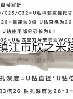 9YW2倍U钻WC数控快速钻头暴力钻喷水钻头 14 15 16 17 18 19 20-7