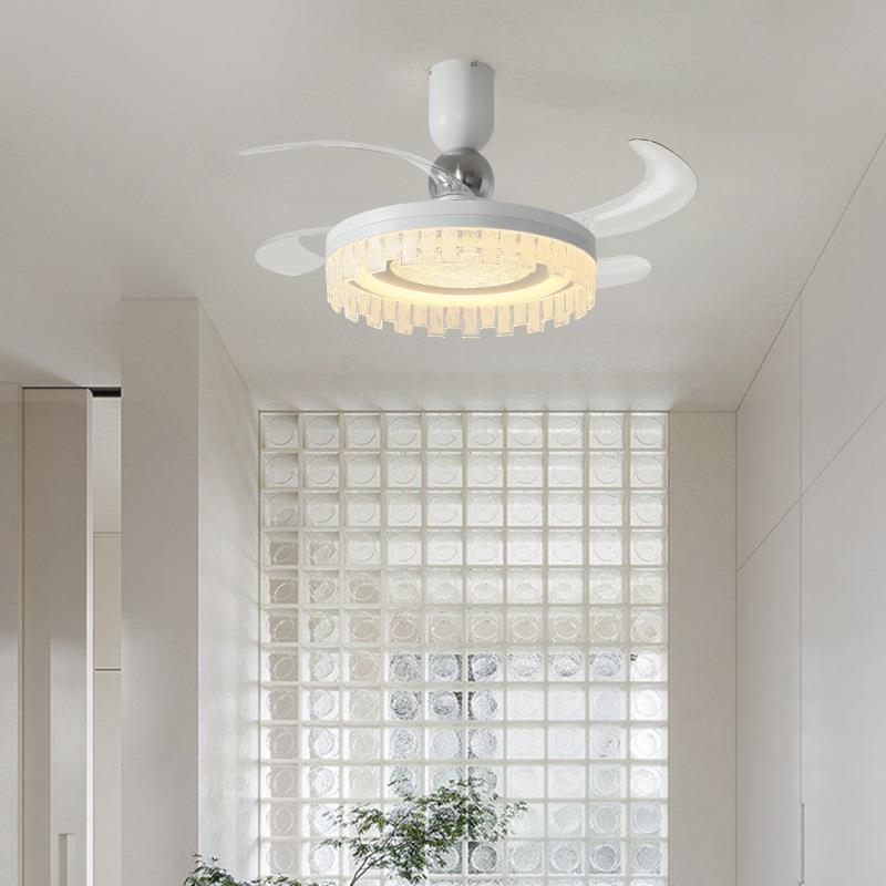 意式轻奢感隐形餐厅吊灯2025新款简约大气中山吊扇灯卧室吊灯