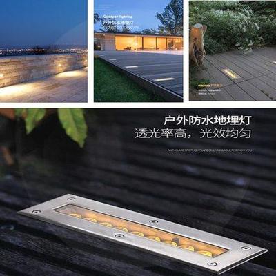 LED长条地埋灯嵌入式户外防水线条埋地灯过道台阶灯广场地灯景