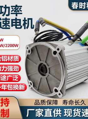 电机60v2200w大功率五孔高低速无刷差速货运载客三轮四轮车