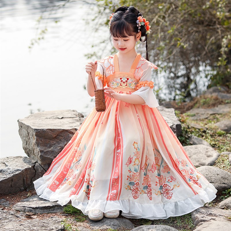 女童汉服中国风儿童春夏B古风古装小孩子襦裙连衣裙