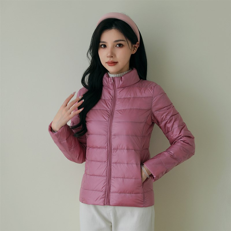 优衣女装轻薄羽绒服女立领秋冬2025新款内胆时尚T小个子大码外套