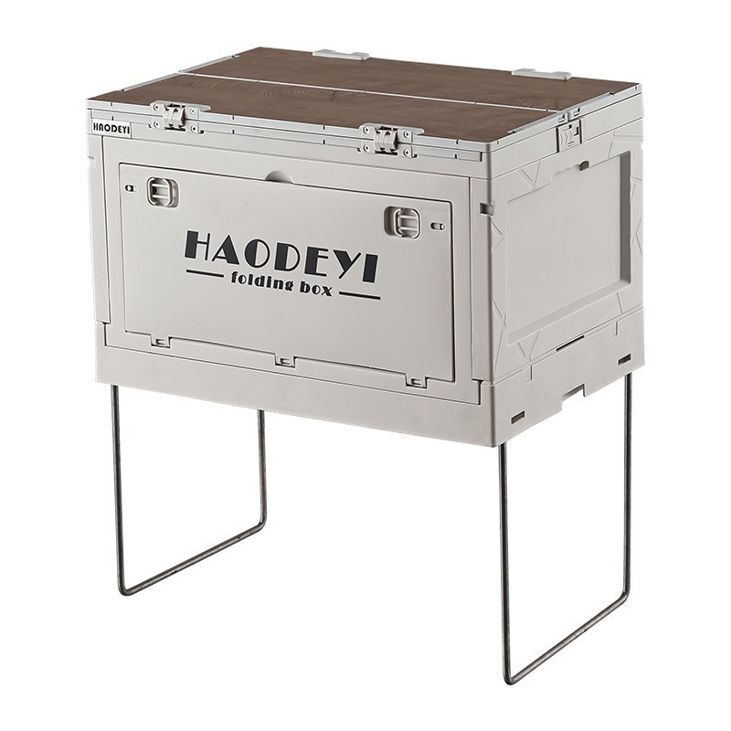 户外收纳箱露营可折叠旅行桌子箱桌两用车M载多功能野餐箱桌野营