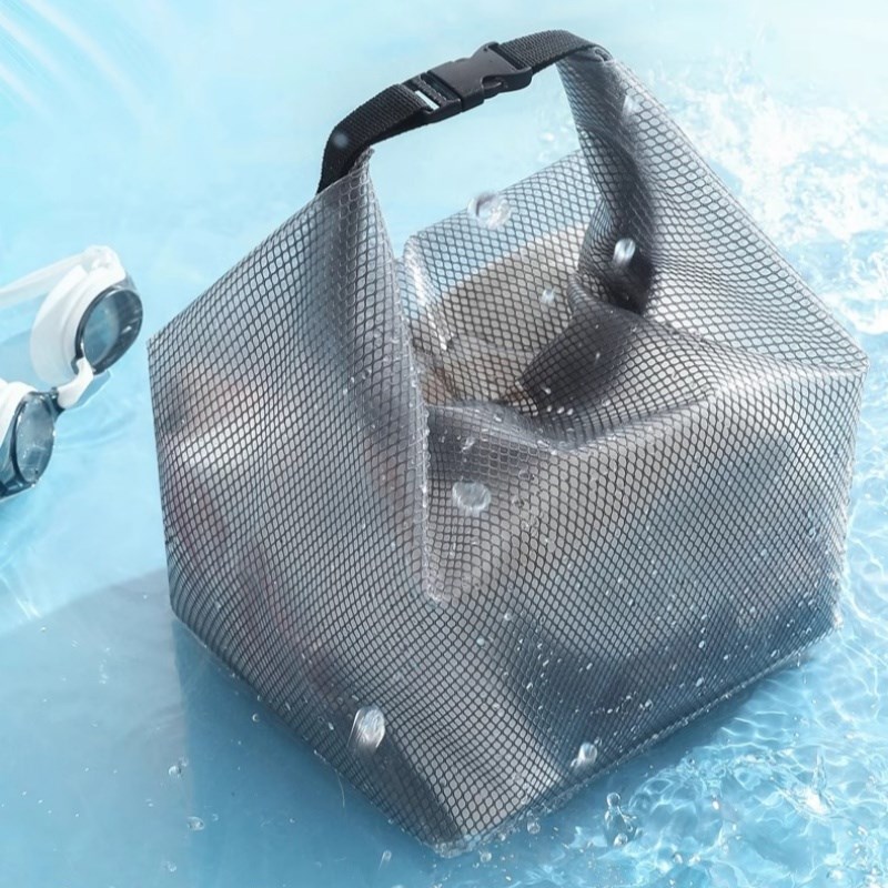 游泳健身防水收纳袋网格衣物大容F量袋子户外出差旅行洗漱包