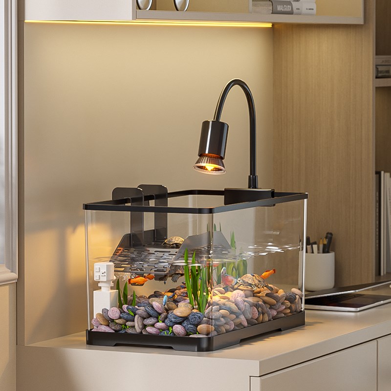 乌龟饲养缸鱼缸过l滤制氧一体机小型客厅生态养乌龟专用缸家用新