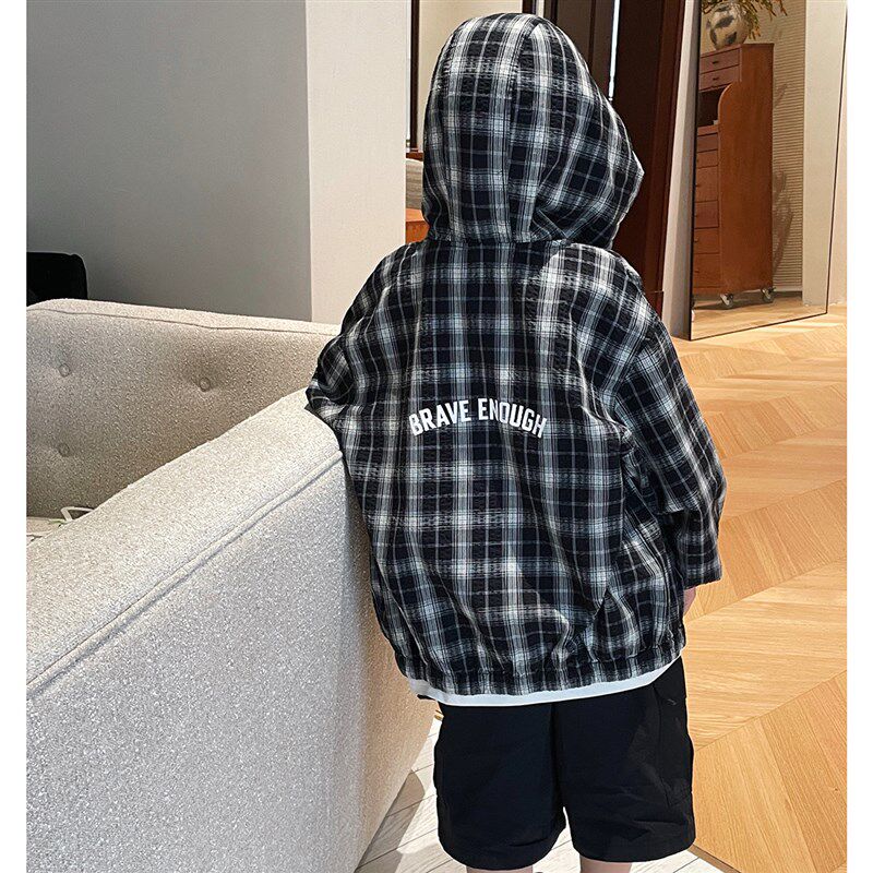 新品活动三天 单件n9.5折 多件9折/男童格子外套2025