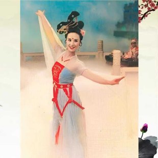 儿童汉服古典舞演出舞o蹈服86版西游记邱佩宁嫦娥仙子飞天女童古