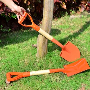 全钢方锹尖锹道硅钢钢锹小铲子园林锹园I艺尖铲工具小园林工具包