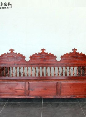 东南亚实木多功能伸缩沙发CH121-11泰式坐卧两用储物抽拉沙发床