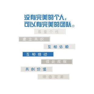 办公室墙面装 饰企业文化励志标语背景贴画创意销售团队职场司布置