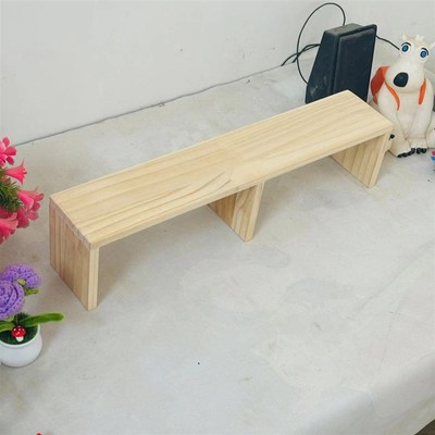 实木支架桌面手办架增高架抬高架展示架阶梯架玩偶支撑架垫高定制