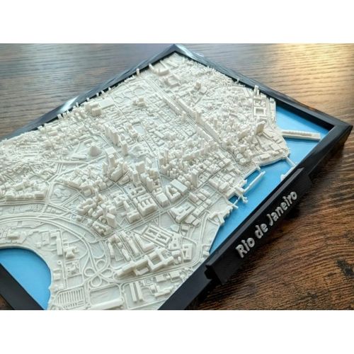 里约热内卢微缩城市模型3d打印摆件装饰礼品礼物客厅桌面创意桌搭
