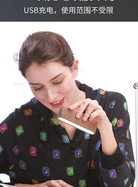 免打孔接线led日式书房卧室护眼充电小夜灯床头灯台灯墙壁灯柜灯C