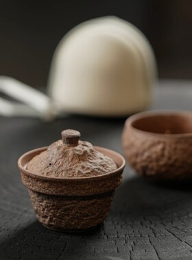 老岩泥单人茶具一壶一杯工位泡茶器出差旅行户外一人饮旅行快客杯