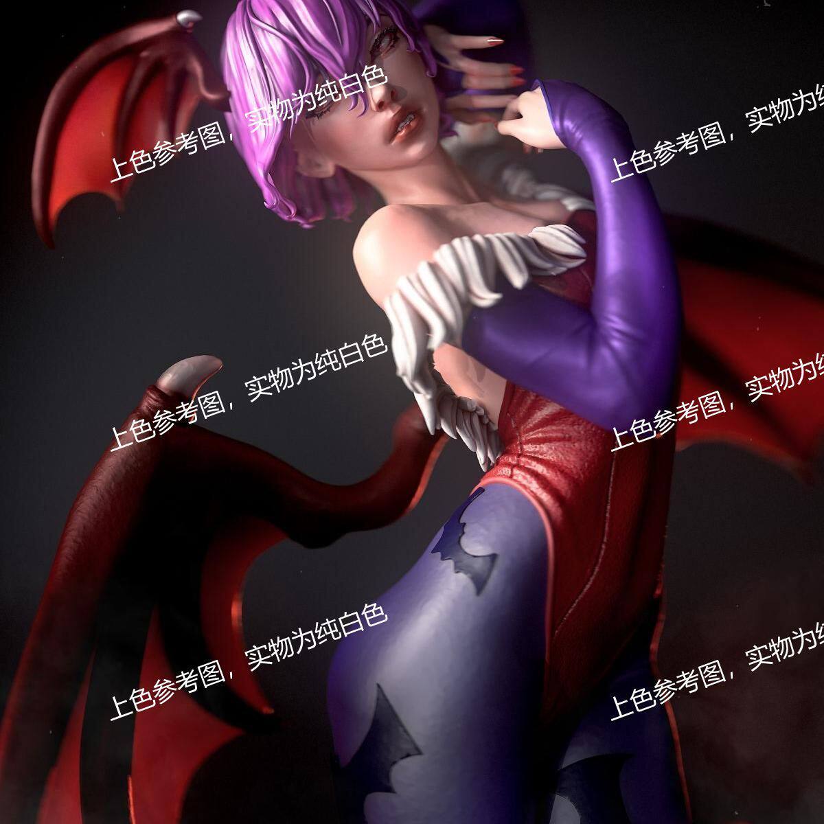 独家gk白模恶魔战士 莉莉丝3d打印模型白模上色练习高颜值