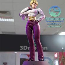 独家gk白模KOF King琼3d打印模型白模上色练习高颜值格斗《拳皇