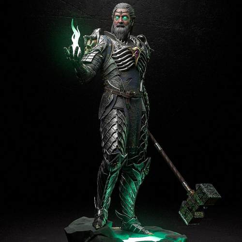 独家白模博德之门 凯瑟里克·索姆将军3d打印模型白模上色高颜值