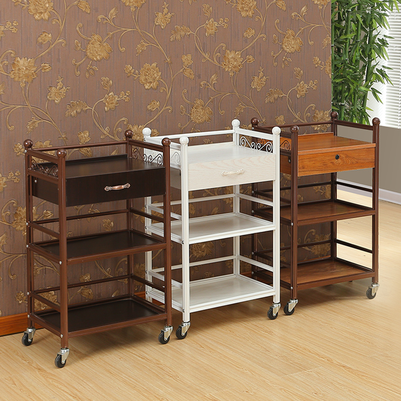 热销欧式美容仪器推车三层带抽屉美容院小推车工具置物架特价