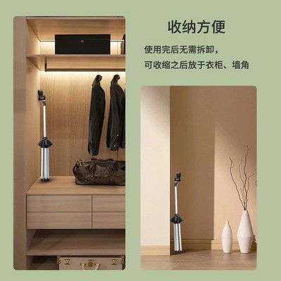 热销吹风机落地支架立式便携懒人可调节折叠收纳电吹风架通用四脚