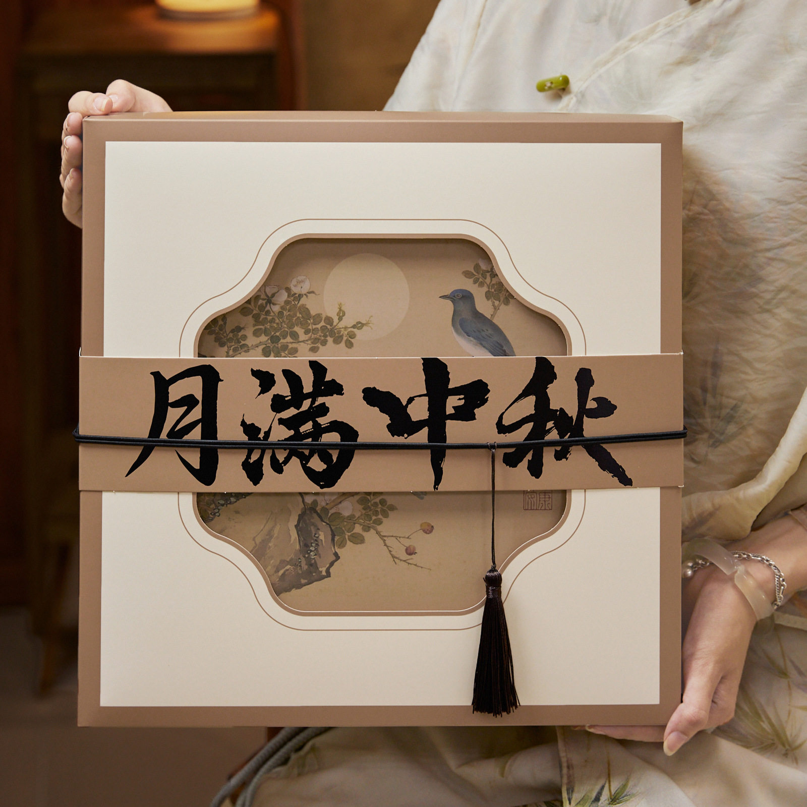 2026新款中秋8粒月饼蛋黄酥礼盒包装空盒中式手提高档中秋礼品盒