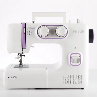 锁边吃厚12层大功率 feiyue飞跃家用多功能缝纫机电动衣车E300台式