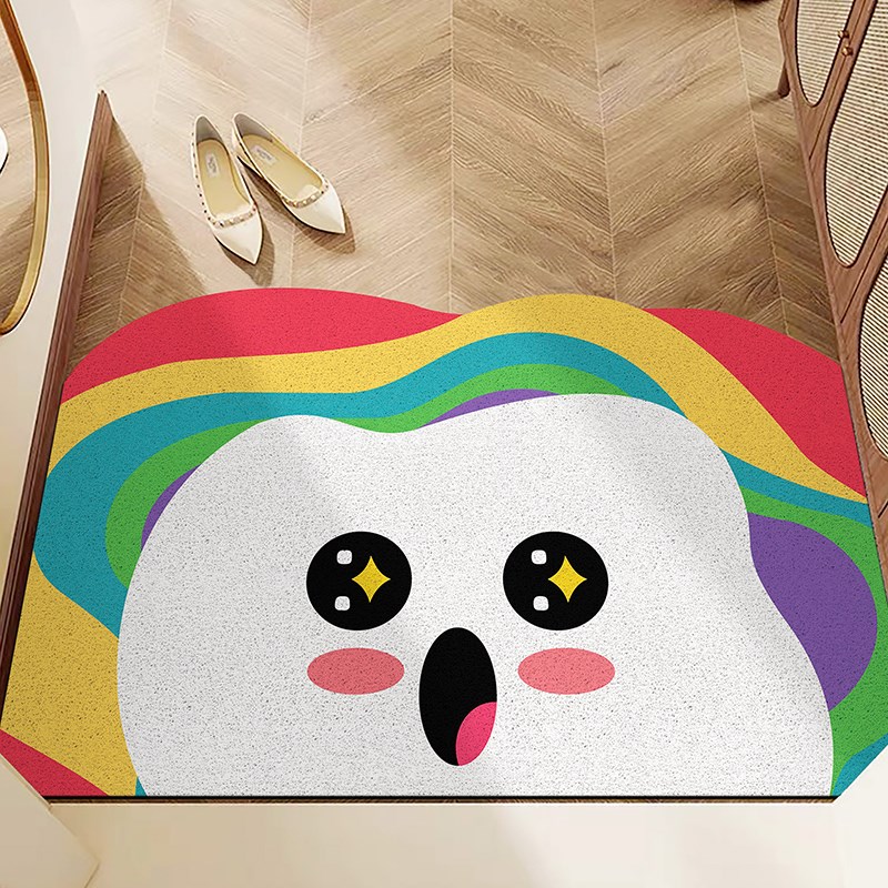 入户门丝圈地垫门口进门脚垫个性可爱创意耐脏门垫可裁剪除尘垫