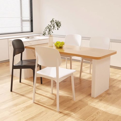 塑料餐椅家用加厚餐桌休闲吃饭靠背椅子网红现代简约餐厅商用凳子