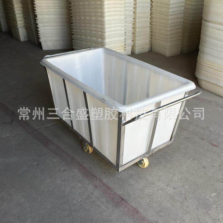 南通方型水箱500L塑料方桶小型中转落纱桶LLDPE棉条桶规格齐全