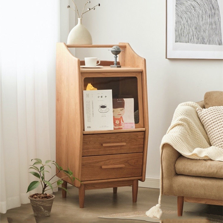 北欧实木电视边柜家用客厅茶几侧边柜卧室小户型床头收纳储物柜,电子元器件市场,电线扎带/束线带,淘宝优惠券,粉丝福利购,淘宝优惠卷