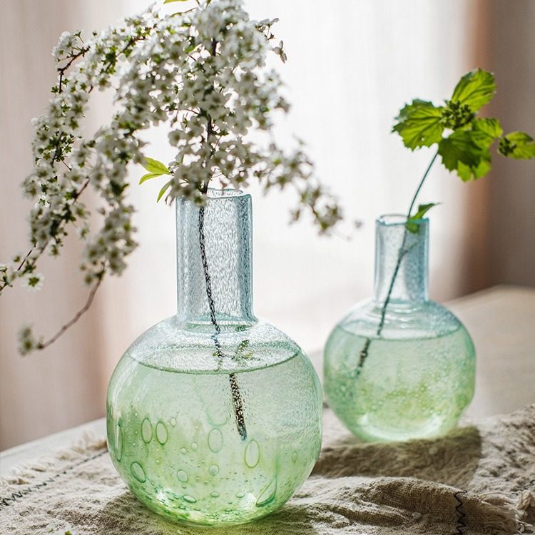 雨浓气泡玻璃花瓶梦幻网红水培插花细口瓶子客厅餐桌花器摆件,电子元器件市场,电线扎带/束线带,淘宝优惠券,粉丝福利购,淘宝优惠卷