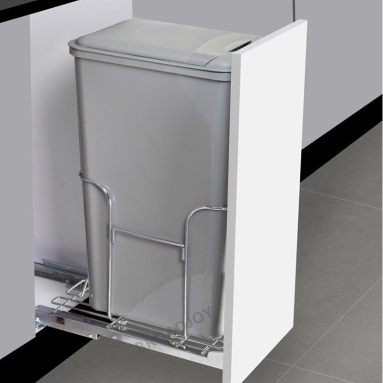 厨房高身抽拉嵌入隐藏式厨余垃圾桶橱柜拉篮干湿分离大号连门家用,电子元器件市场,电线扎带/束线带,淘宝优惠券,粉丝福利购,淘宝优惠卷