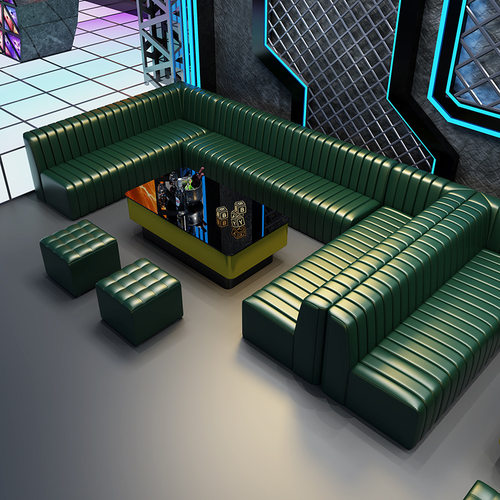 ktv沙发私人影院酒吧夜总会包厢港式轻奢清吧歌舞厅茶几组合实木