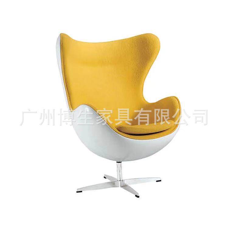 现代造型 玻璃钢鸡蛋壳 外背烤漆 旋转电脑鸡蛋椅 咖啡酒吧休闲椅