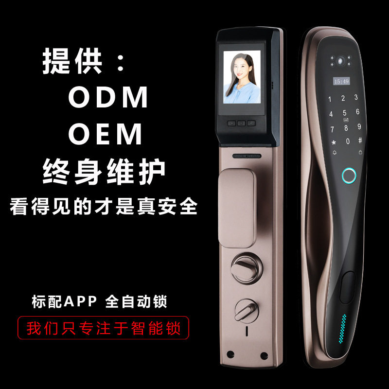全自动智能锁防盗门指纹锁入户门密码锁家用防盗门锁