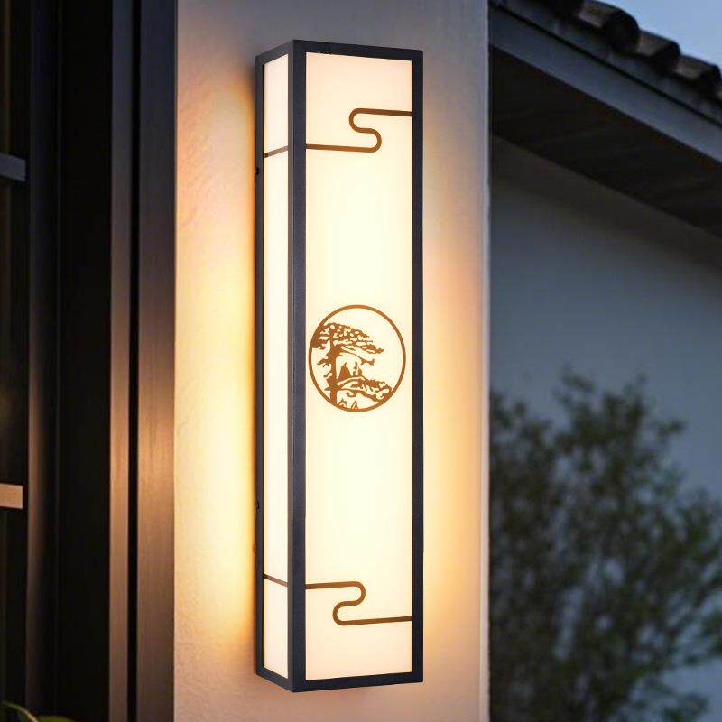 户外壁灯防水室外露台酒店别墅大门外墙柱子灯新中式简约庭院壁灯