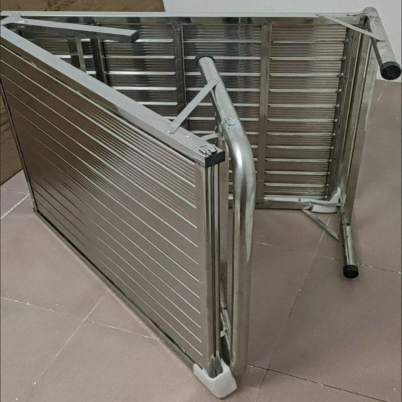 特厚无缝不锈钢折叠床午休户外