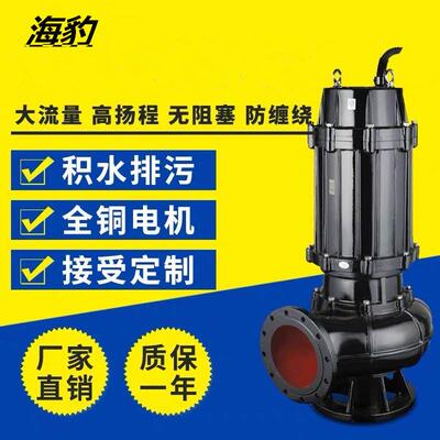 惠州汕头汕尾潜水排污泵经销65WQ40-15-4污水泵潜污水泵