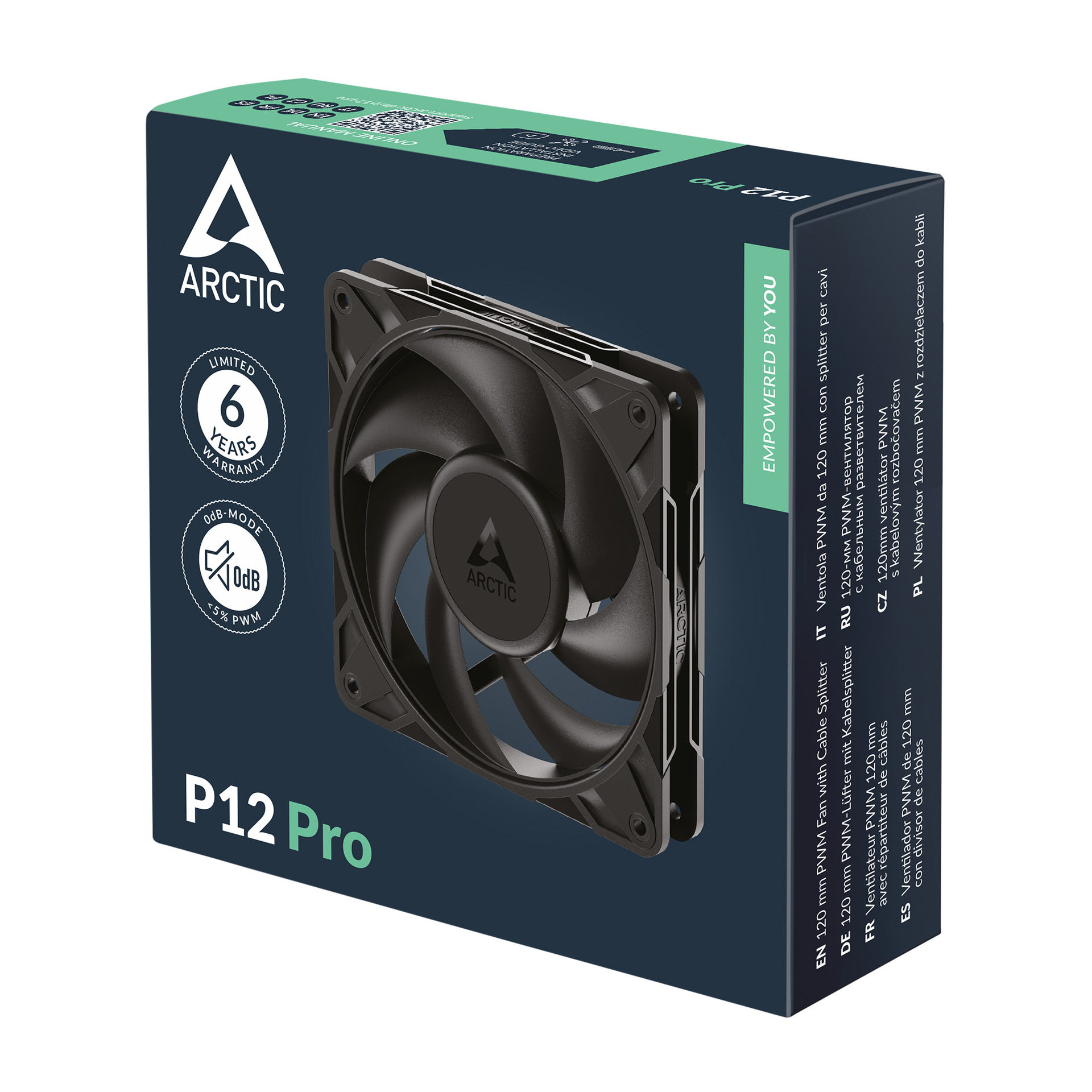 ARCTIC P12 PRO 单体机箱风扇 高风压电脑台式机风扇12cm高转速