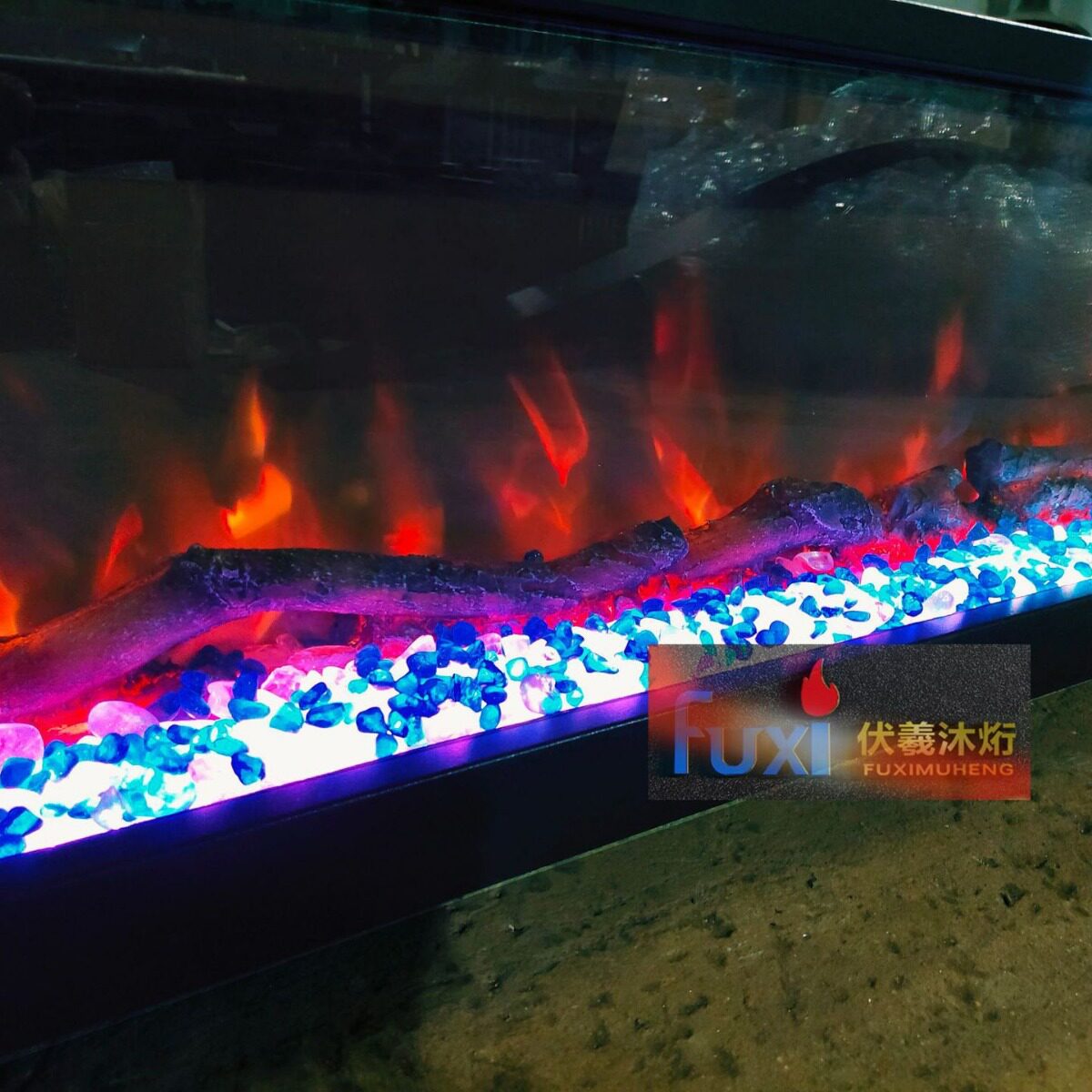 酒吧kTv酒馆咖啡厅西餐厅珠宝店美容店装饰用彩色火焰仿真电壁炉