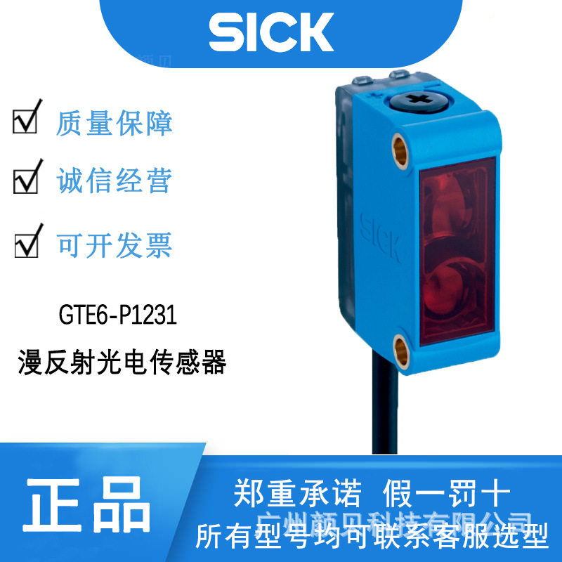 SICK漫反射光电传感器GTE6-P12311065760能量型原装正品