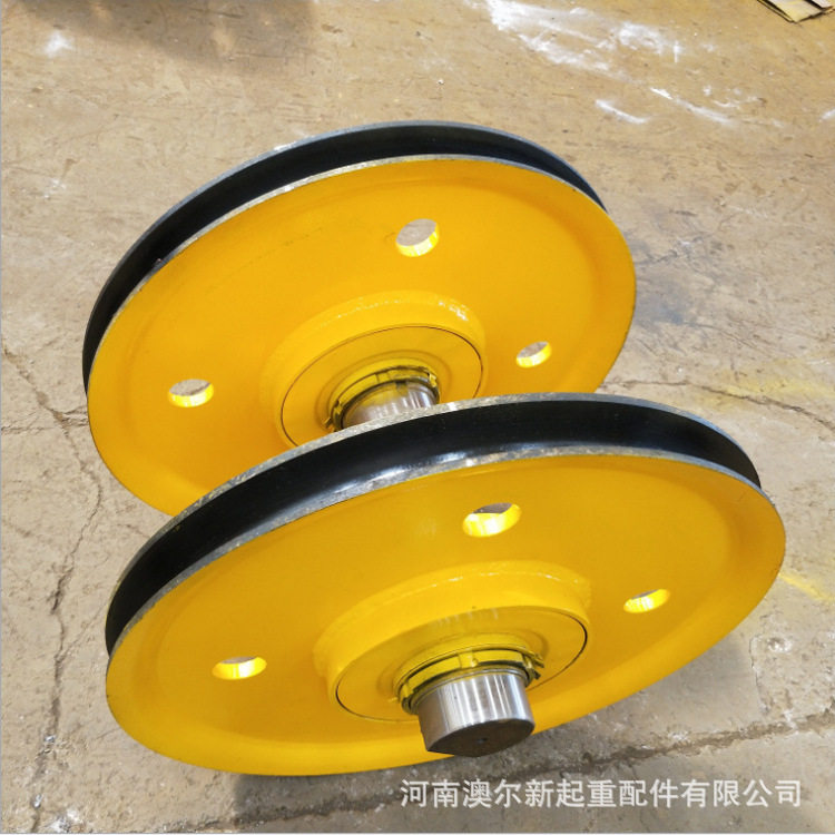 供应20吨滑轮组铸钢轧制滑轮片港口码头起重滑轮组