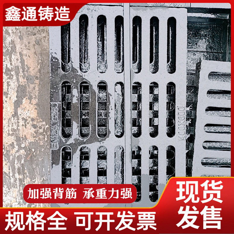 球墨铸铁排水篦子 铸铁排水沟盖板450*750 小区车库排水篦子
