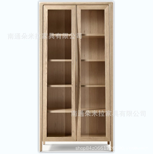 RH美式实木玻璃门高端餐具柜